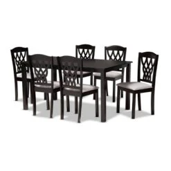 7pc Salem Fabric Upholstered And Wood Dining Set - Baxton Studio 16 7pc Salem Fabric Upholstered And Wood Dining Set - Baxton Studio -Home Furniture Shop-Baxton Studio GUEST 8e6cd60c fbde 49b8 99d9 3fb38a629334