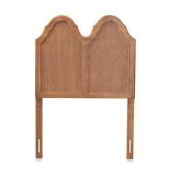 Tobin Vintage Wood Arched Headboard Walnut - Baxton Studio