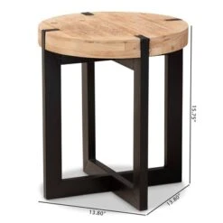 Horace Wood And Metal End Table Brown/Black - Baxton Studio -Home Furniture Shop-Baxton Studio GUEST 8f65a32a f9e9 4deb b423 ba57c811dc9d