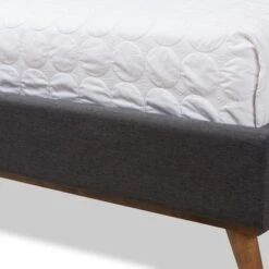 Valencia Mid - Century Modern Fabric Platform Bed - Baxton Studio -Home Furniture Shop-Baxton Studio GUEST 8f9ec665 8a3d 4599 8340 0e9dda71a793