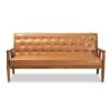 Sorrento Mid-Century Faux Leather Upholstered Wood Sofa Walnut/Brown - Baxton Studio -Home Furniture Shop-Baxton Studio GUEST 90582661 3163 408d a5f2 458a7331a777