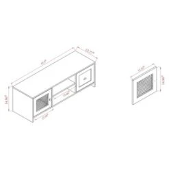 Connell Two-Tone Wood And Metal 2 Door TV Stand For TVs Up To 40" Natural Brown/Black - Baxton Studio 19 Connell Two-Tone Wood And Metal 2 Door TV Stand For TVs Up To 40" Natural Brown/Black - Baxton Studio -Home Furniture Shop-Baxton Studio GUEST 90678b62 627c 49db 83c0 2ac64cdecfa3