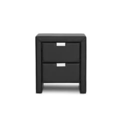 Frey Upholstered Modern Nightstand - Baxton Studio -Home Furniture Shop-Baxton Studio GUEST 90a0cc37 c5f9 4323 a9ac 1cd6b1a217ef