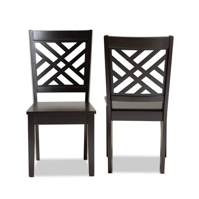 Caron Wood Dining Chair Set - Baxton Studio 10 Caron Wood Dining Chair Set - Baxton Studio - Image 8