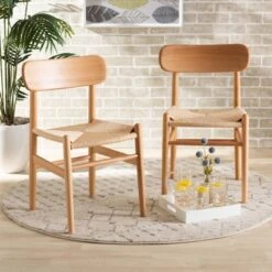 2pc Raheem Hemp And Wood Dining Chair Set Brown - Baxton Studio 15 2pc Raheem Hemp And Wood Dining Chair Set Brown - Baxton Studio -Home Furniture Shop-Baxton Studio GUEST 934fd108 2a3c 4233 89ed 6d1e8dc6dabc