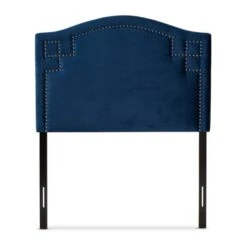 Twin Aubrey Velvet Headboard Blue - Baxton Studio