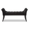 Chandelle Luxe And Contemporary Velvet Upholstered Bench Black - Baxton Studio 2 Chandelle Luxe And Contemporary Velvet Upholstered Bench Black - Baxton Studio -Home Furniture Shop-Baxton Studio GUEST 943b838b c04d 4a8f 841b d95266a695a4