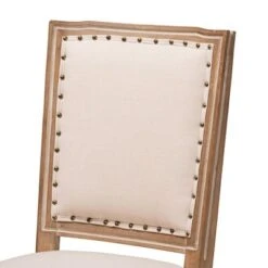 Set Of 2 Louane Fabric Upholstered And Wood Dining Chairs - Baxton Studio -Home Furniture Shop-Baxton Studio GUEST 97cc1a8e 492e 4070 b7e8 a6e19401d9a1