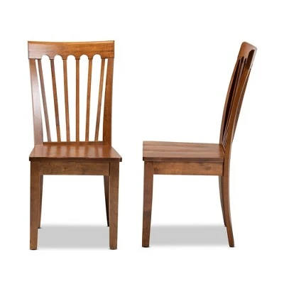 2pc Minette Wood Dining Chair Set - Baxton Studio 4 2pc Minette Wood Dining Chair Set - Baxton Studio - Image 2
