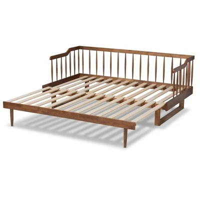 Twin To King Muriel Expandable Spindle Daybed - Baxton Studio 7 Twin To King Muriel Expandable Spindle Daybed - Baxton Studio - Image 5