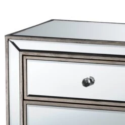 Fadri 2 Drawers Mirrored Nightstand - Baxton Studio -Home Furniture Shop-Baxton Studio GUEST 9cb42b05 3389 4b18 adc2 6ae414011b85