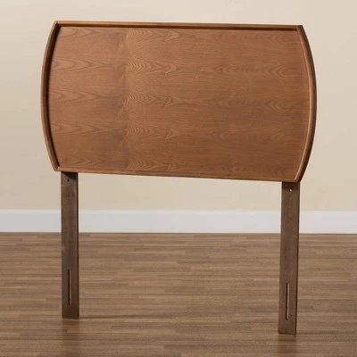 Laurien Wood Headboard Walnut - Baxton Studio 5 Laurien Wood Headboard Walnut - Baxton Studio - Image 3