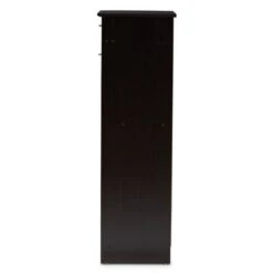 Acadia Modern And Contemporary Finished Shoe Cabinet Dark Brown - Baxton Studio -Home Furniture Shop-Baxton Studio GUEST 9e023876 19f9 41c0 9bf8 38456564e860