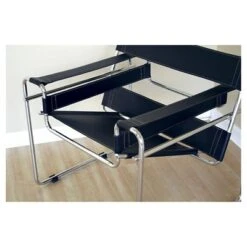 Jericho Leather Accent Chair Black - Baxton Studio -Home Furniture Shop-Baxton Studio GUEST 9e7d07cb 8fc2 49d1 bd73 9e825243b1e1