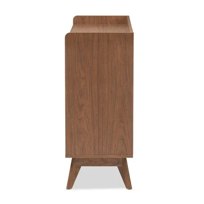 Brighton Mid-Century Modern Wood 6 Drawer Storage Dresser Brown - Baxton Studio 6 Brighton Mid-Century Modern Wood 6 Drawer Storage Dresser Brown - Baxton Studio - Image 4