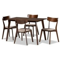 5pc Nori Upholstered Wood Dining Set - Baxton Studio 16 5pc Nori Upholstered Wood Dining Set - Baxton Studio -Home Furniture Shop-Baxton Studio GUEST 9ef62932 d252 4189 89d5 ab52e99d2f76