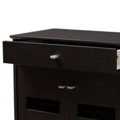 Acadia Modern And Contemporary Finished Shoe Cabinet Dark Brown - Baxton Studio -Home Furniture Shop-Baxton Studio GUEST 9f504d79 611c 45fc a23b 649e2cc25185