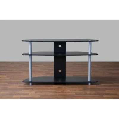 Orbit And Silver TV Stand For TVs Up To 40" Black/Silver - Baxton Studio 5 Orbit And Silver TV Stand For TVs Up To 40" Black/Silver - Baxton Studio - Image 3