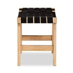 Nahla Rustic Wood Accent Bench Black/Oak Brown - Baxton Studio -Home Furniture Shop-Baxton Studio GUEST 9fea177b b683 432c a142 92096bcb7619