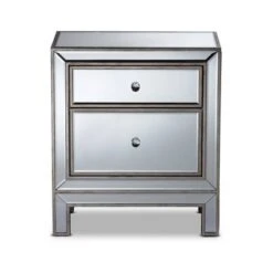 Fadri 2 Drawers Mirrored Nightstand - Baxton Studio -Home Furniture Shop-Baxton Studio GUEST a0227077 dfe7 4efb b095 7b6f63aba65e