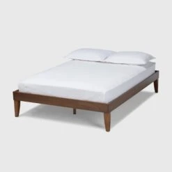 Lucina Walnut Platform Bed Frame Brown - Baxton Studio 19 Lucina Walnut Platform Bed Frame Brown - Baxton Studio -Home Furniture Shop-Baxton Studio GUEST a108caa1 8a74 4be7 a3a2 1d7680ae0643