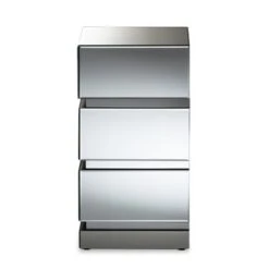 Sabrina Hollywood Regency Glamour Style Mirrored 3 - Drawer Nightstand - Baxton Studio 10 Sabrina Hollywood Regency Glamour Style Mirrored 3 - Drawer Nightstand - Baxton Studio -Home Furniture Shop-Baxton Studio GUEST a23d8860 7e85 4692 a631 75e65f8694a8