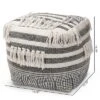 Kirby Handwoven Moroccan Inspired Pouf Ottoman Gray/Ivory - Baxton Studio -Home Furniture Shop-Baxton Studio GUEST a3fabdad e521 4c4f a832 123270af8692