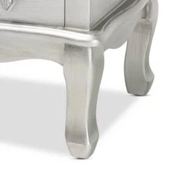 Callen Brushed Wood 3 Drawer Nightstand Silver - Baxton Studio 16 Callen Brushed Wood 3 Drawer Nightstand Silver - Baxton Studio -Home Furniture Shop-Baxton Studio GUEST a4b6f5f5 61e5 4202 9cd6 fca5a667e7b5