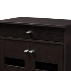 Acadia Modern And Contemporary Finished Shoe Cabinet Dark Brown - Baxton Studio -Home Furniture Shop-Baxton Studio GUEST a4b79db8 0e34 4881 ac09 bc64ecf5f80a