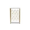 Ramona Metal Wine Rack With Faux Marble Tabletop Gold - Baxton Studio -Home Furniture Shop-Baxton Studio GUEST a4eec52a 8489 479d 96a3 09c72a213115