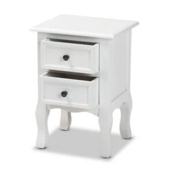 Caelan Wood 2 Drawer Nightstand White - Baxton Studio 16 Caelan Wood 2 Drawer Nightstand White - Baxton Studio -Home Furniture Shop-Baxton Studio GUEST a5752a6c 588b 4b00 9a0e 2aa43bc8839f