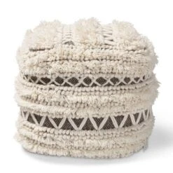 Vesey Handwoven Wool Moroccan Inspired Pouf Ottoman Beige/Brown - Baxton Studio 11 Vesey Handwoven Wool Moroccan Inspired Pouf Ottoman Beige/Brown - Baxton Studio -Home Furniture Shop-Baxton Studio GUEST a6a5f2aa 0f8c 4be0 904b a5fb70ab2ece