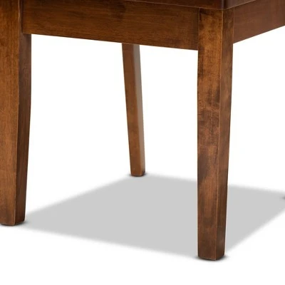 Caron Wood Dining Chair Set - Baxton Studio 6 Caron Wood Dining Chair Set - Baxton Studio - Image 4