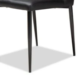 Set Of 4 Chandelle Modern And Contemporary Faux Leather Upholstered Dining Chairs - Baxton Studio