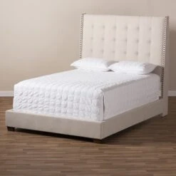 Georgette Modern And Contemporary Fabric Upholstered Bed - Baxton Studio 15 Georgette Modern And Contemporary Fabric Upholstered Bed - Baxton Studio -Home Furniture Shop-Baxton Studio GUEST aa71ea21 27e0 4596 a66e 1fa6e5c86feb