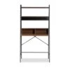 Palmira Wood And Metal Desk With Shelves Walnut Brown/Black - Baxton Studio -Home Furniture Shop-Baxton Studio GUEST ab19690c 3baf 4a62 a7d3 06d310a7790e