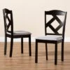 Set Of 2 Ruth Espresso Finished Dining Chair Gray/ Brown - Baxton Studio -Home Furniture Shop-Baxton Studio GUEST ac18302a 6040 48ce 8a78 fa0a10551458