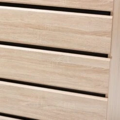 Mirren Light Oak 5 Drawer Chest Brown/Dark Gray - Baxton Studio -Home Furniture Shop-Baxton Studio GUEST ac3da9d7 2ce9 4864 a070 609c5467ce6d