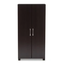 Marine Wenge Finished 2 Door Wood Entryway Shoe Storage Cabinet Brown - Baxton Studio -Home Furniture Shop-Baxton Studio GUEST ac8c2d45 b68d 4d78 b261 753920d15000