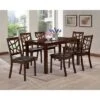 7pc Mozaika Wood And Leather Contemporary Dining Set Black - Baxton Studio -Home Furniture Shop-Baxton Studio GUEST aca20e9e 54fe 449d b314 97f09d2830a0