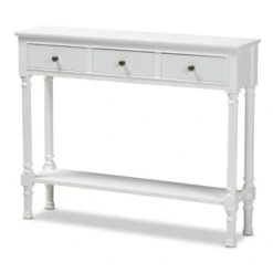 3 Drawer Calvin Wood Entryway Console Table - Baxton Studio -Home Furniture Shop-Baxton Studio GUEST aceaf8a8 aba2 41d9 ab9c 809a0dad6516