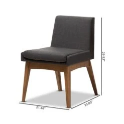 Set Of 2 Nexus Mid Century Modern Walnut Wood Fabric Upholstered Dining Side Chair - Baxton Studio 15 Set Of 2 Nexus Mid Century Modern Walnut Wood Fabric Upholstered Dining Side Chair - Baxton Studio -Home Furniture Shop-Baxton Studio GUEST ae13a52c c5f5 4d66 8d16 a98636507250