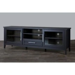 Espresso Finished 1 Drawer TV Stand For TVs Up To 70" Dark Brown - Baxton Studio 8 Espresso Finished 1 Drawer TV Stand For TVs Up To 70" Dark Brown - Baxton Studio -Home Furniture Shop-Baxton Studio GUEST aeb4c276 5c40 4900 87d0 5dab021d79b2