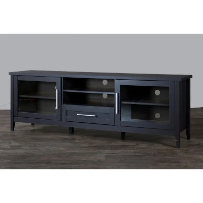 Espresso Finished 1 Drawer TV Stand For TVs Up To 70" Dark Brown - Baxton Studio 5 Espresso Finished 1 Drawer TV Stand For TVs Up To 70" Dark Brown - Baxton Studio - Image 3