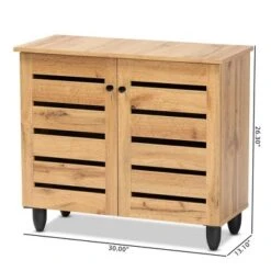 Gisela Wood 2 Door Cabinet Oak Brown/Black - Baxton Studio 17 Gisela Wood 2 Door Cabinet Oak Brown/Black - Baxton Studio -Home Furniture Shop-Baxton Studio GUEST af8f8c89 dccd 4bfe 8069 1ec584f443e9