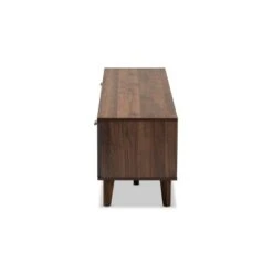 Moina Two-Tone Wood TV Stand For TVs Up To 70" Walnut/Gray - Baxton Studio -Home Furniture Shop-Baxton Studio GUEST b12fc792 cbd6 41c8 adc5 62ced34e3d3b