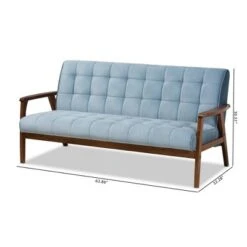 Asta Velvet Upholstered Wood Sofa Light Blue/Walnut - Baxton Studio 17 Asta Velvet Upholstered Wood Sofa Light Blue/Walnut - Baxton Studio -Home Furniture Shop-Baxton Studio GUEST b1ec72b6 ea12 4b77 bbee a6b614e52ac0