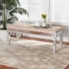 Hedia Fabric Upholstered And Wood Accent Bench - Baxton Studio 1 Hedia Fabric Upholstered And Wood Accent Bench - Baxton Studio -Home Furniture Shop-Baxton Studio GUEST b247c77d b2e2 4c57 a857 08c99fbec32b