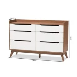 Brighton Mid-Century Modern Wood 6 Drawer Storage Dresser Brown - Baxton Studio 17 Brighton Mid-Century Modern Wood 6 Drawer Storage Dresser Brown - Baxton Studio -Home Furniture Shop-Baxton Studio GUEST b2be5bd2 e4eb 4e32 ba9a 697cf8b89e9d
