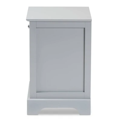 1 Drawer Chase Wood Nightstand - Baxton Studio 5 1 Drawer Chase Wood Nightstand - Baxton Studio - Image 3